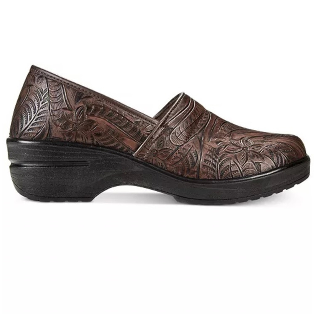 Easy Works By Lyndee Slip Resistant Clogs Brown Tool Lyndee 11 M NEW IN BOX